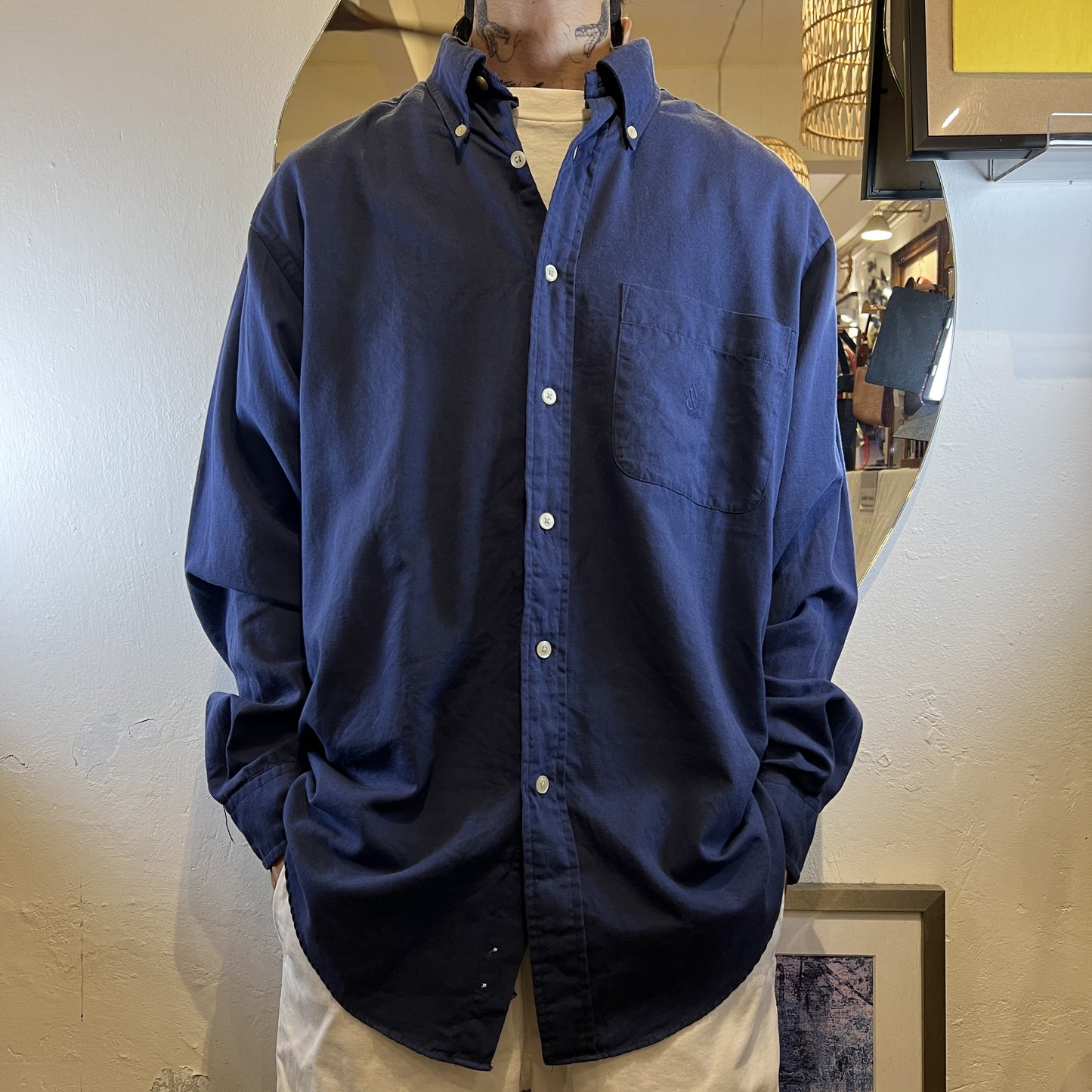 90s Nautica コットンシャツ
