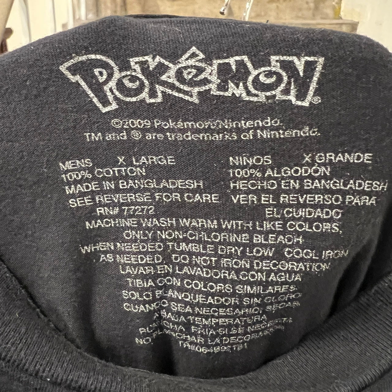 海外オフィシャル ポケモン 金 銀 初期モンスタープリントT