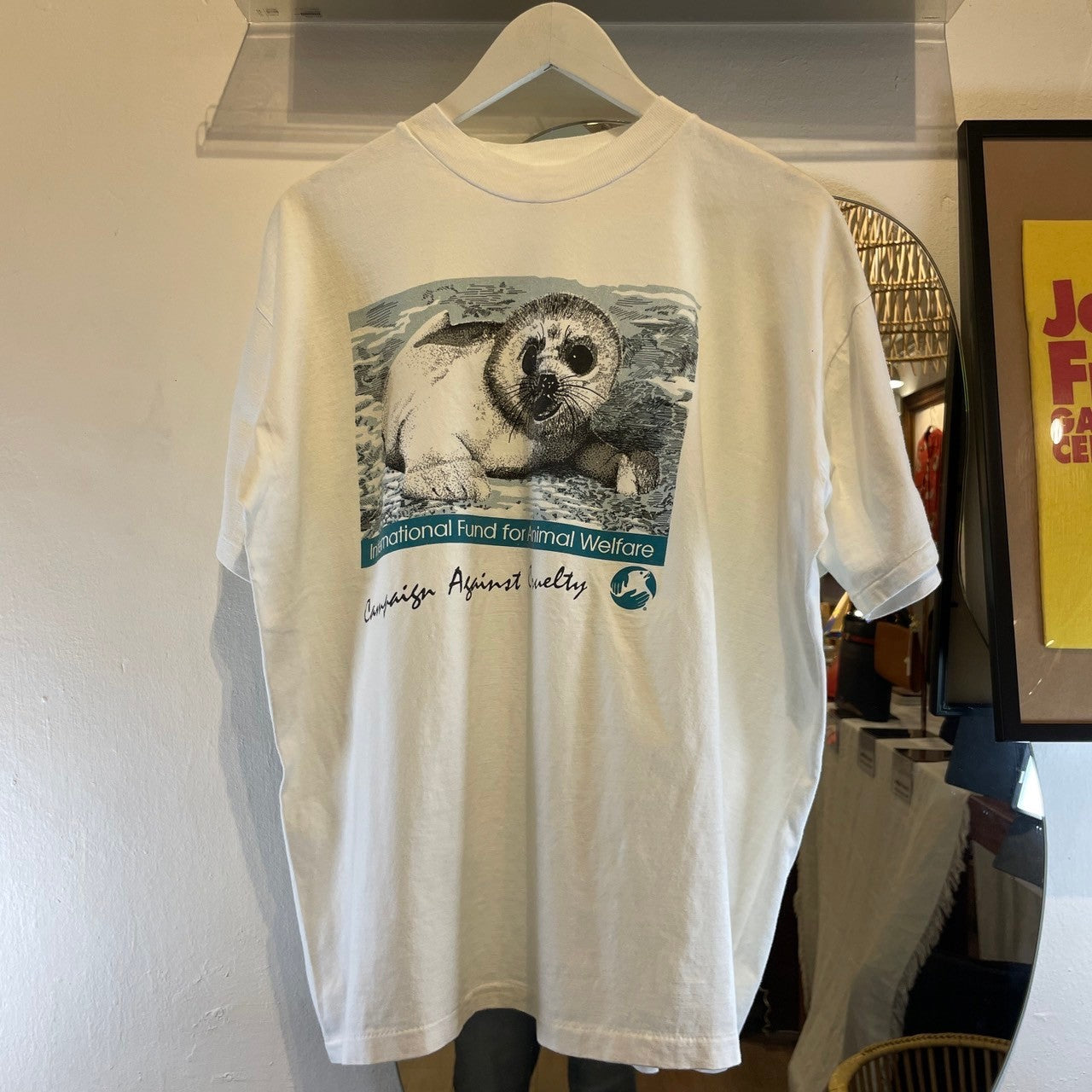 90s SHOR HILLS TEE アザラシ T-shirt