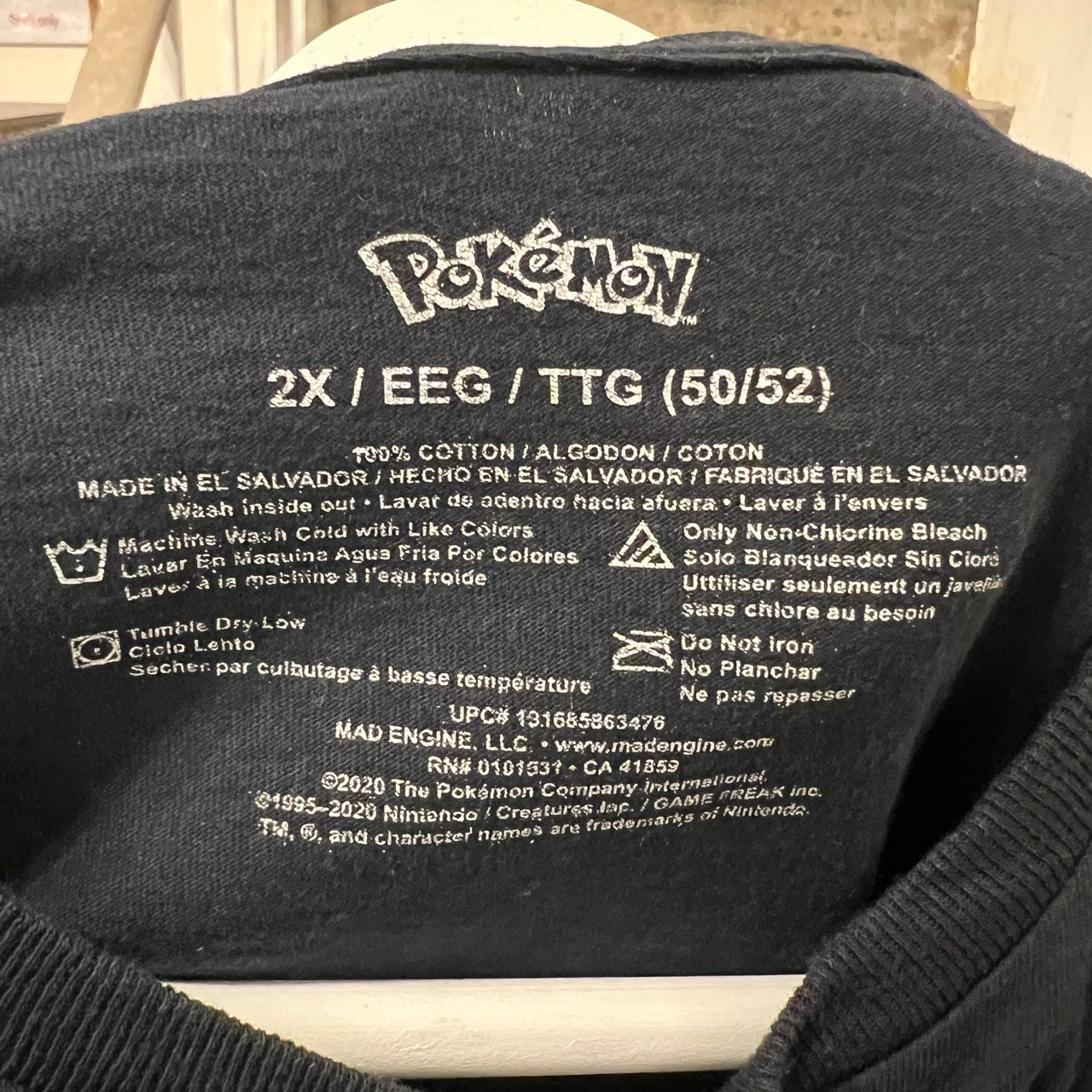 海外オフィシャル ポケモン ピカチュウ ビッグプリントT