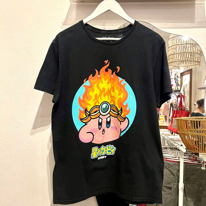 海外オフィシャル 星のカービィ ファイヤーカービィプリントT