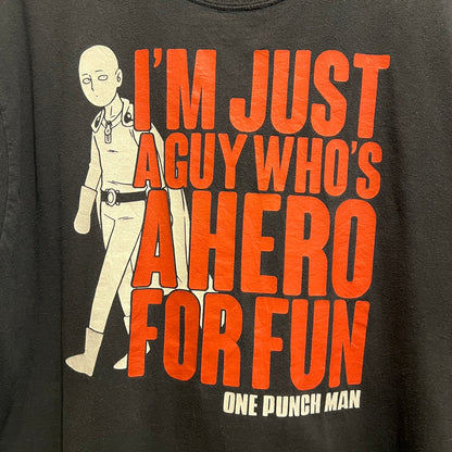ワンパンマン 趣味でヒーローをやっている者だ プリントT